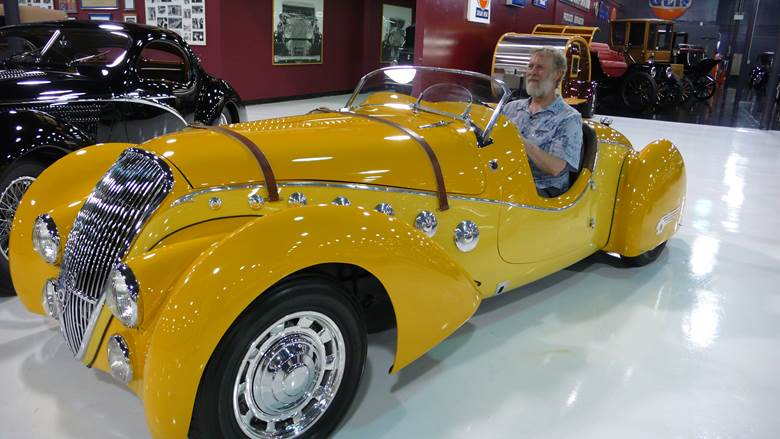 Galen with Favourite 1938 Peugeot 402